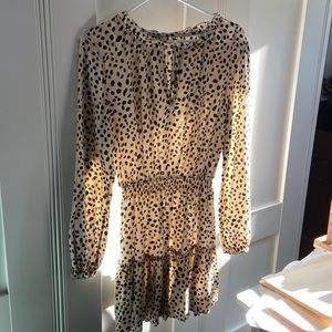 Ivory Cheetah Print Dress